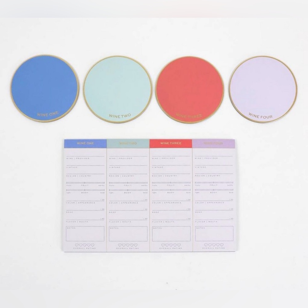 Wine Tasting Party Kit with Multicolor Design - Picture 4 of 5